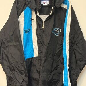 Vtg 1990's Reebok NFL Pro Line Carolina Panthers Sideline Jacket Mens L